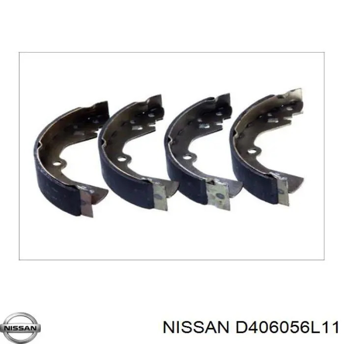 D406056L11 Nissan zapatas de frenos de tambor traseras