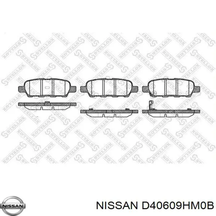  Pastillas de freno traseras para Nissan Teana L33