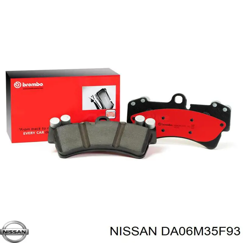 DA06M35F93 Nissan pastillas de freno delanteras