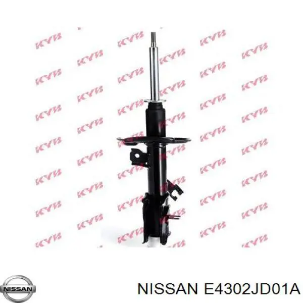 E4302JD01A Nissan amortiguador delantero derecho