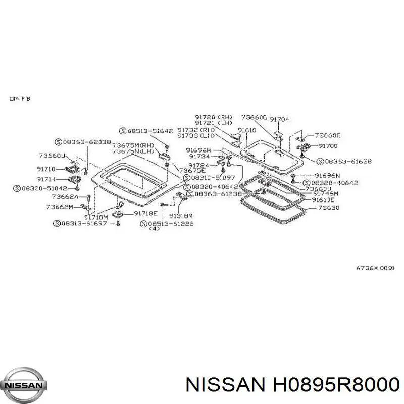 64892W5000 Nissan 