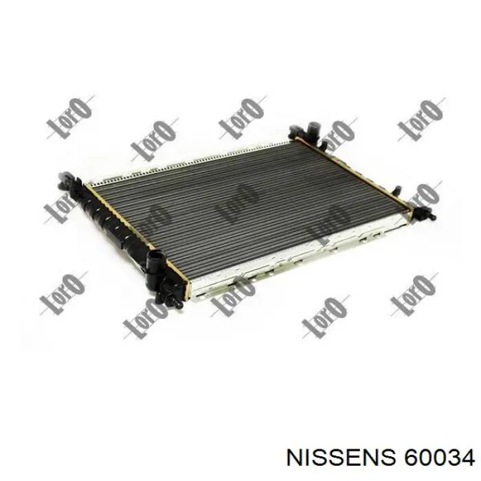 60034 Nissens radiador refrigeración del motor