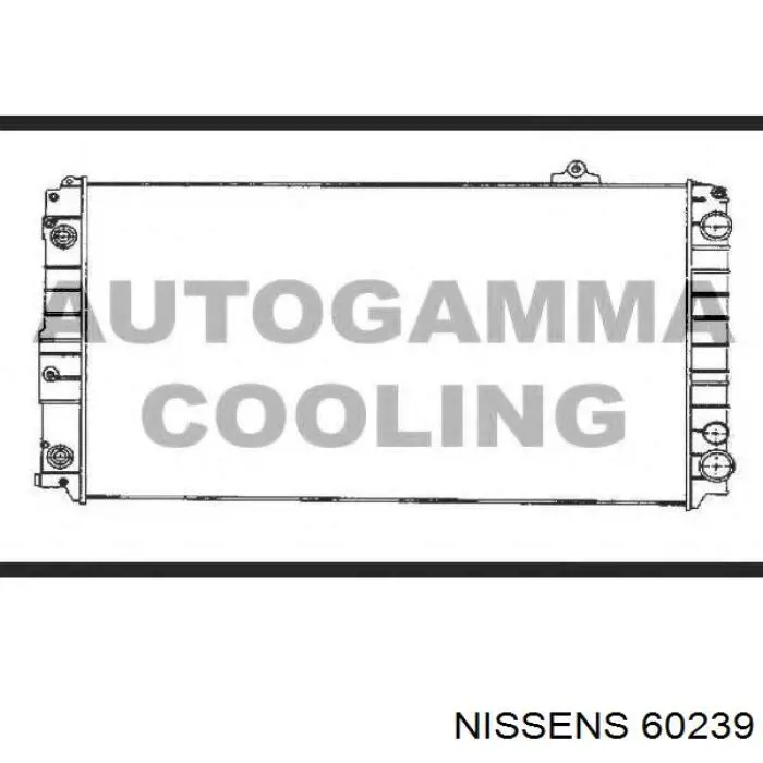 60239 Nissens radiador refrigeración del motor