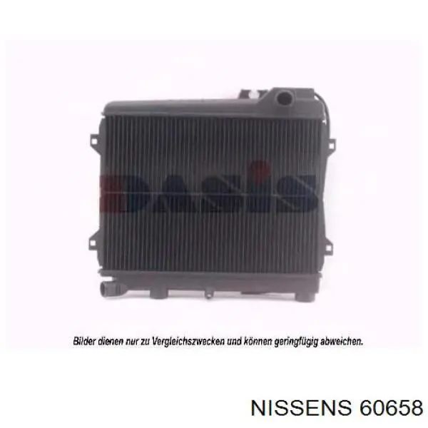 60658 Nissens radiador refrigeración del motor