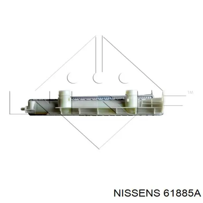 61885A Nissens radiador refrigeración del motor