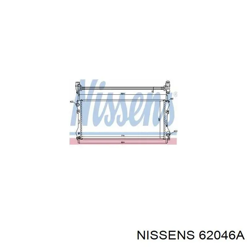 62046A Nissens radiador refrigeración del motor