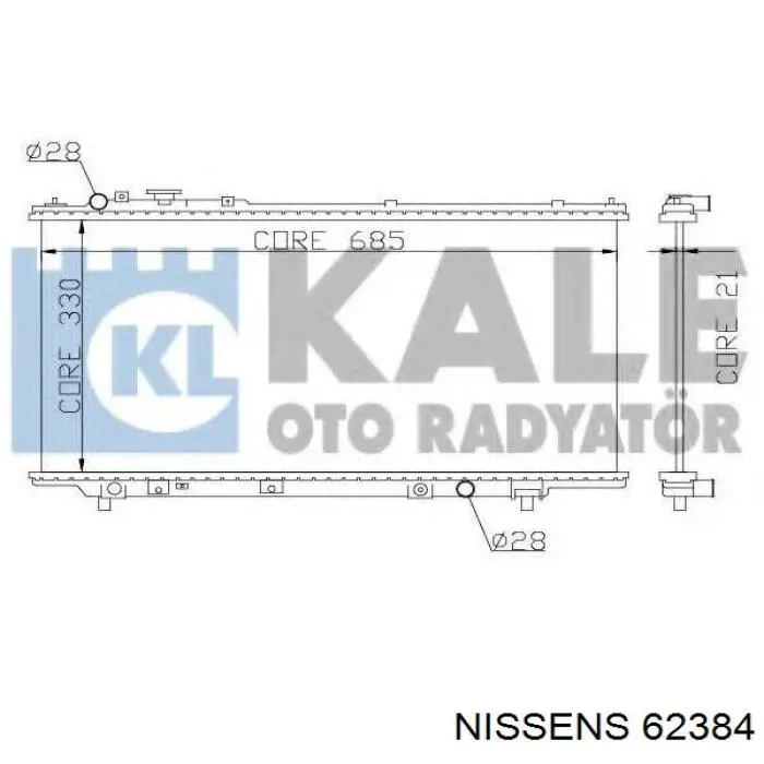 BPM715200 Mazda radiador refrigeración del motor