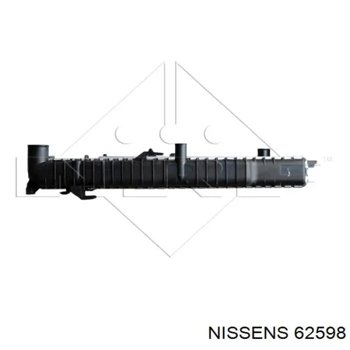 62598 Nissens radiador refrigeración del motor