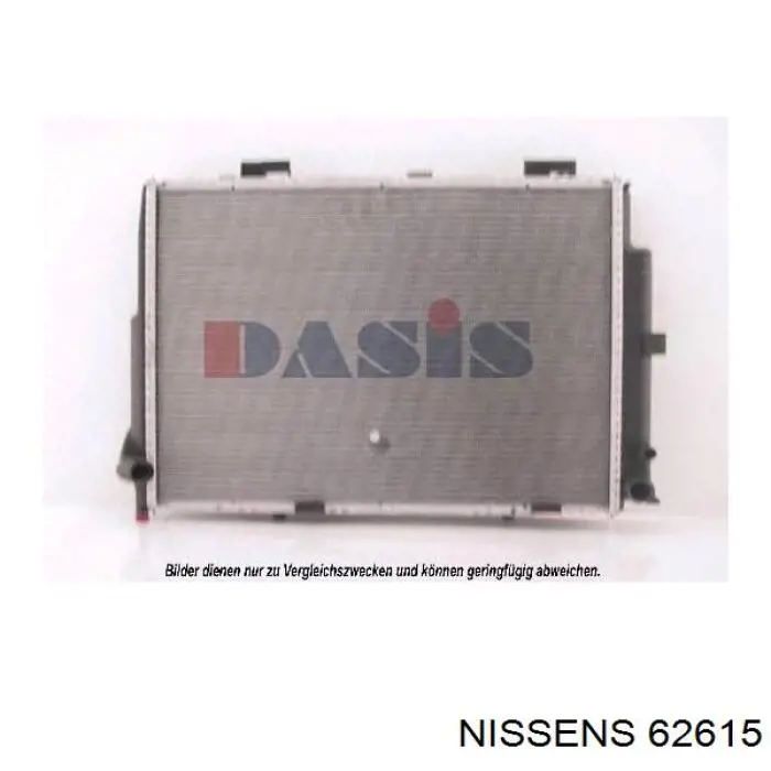 62615 Nissens radiador refrigeración del motor