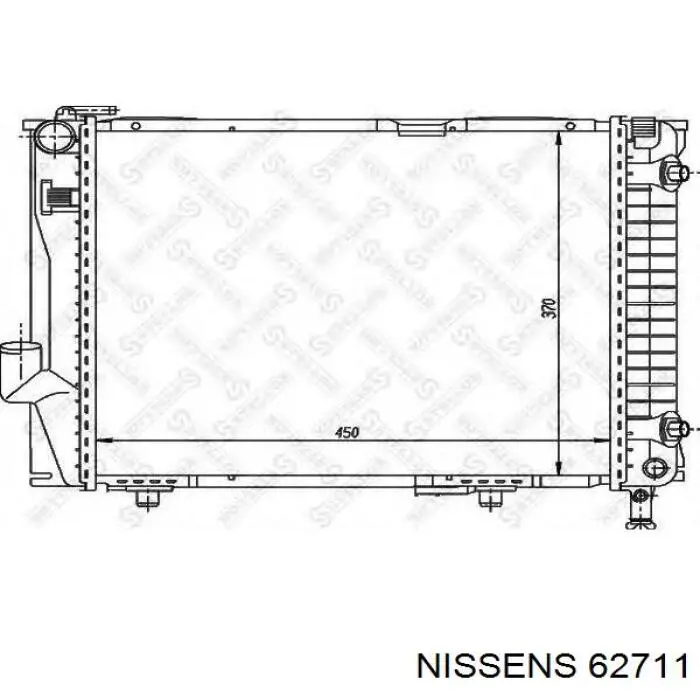 62711 Nissens radiador refrigeración del motor