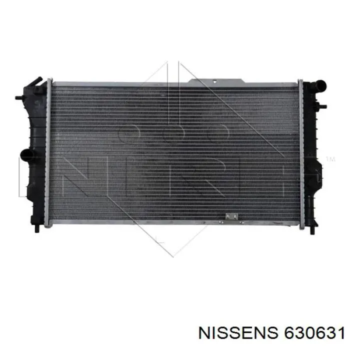 630631 Nissens radiador refrigeración del motor