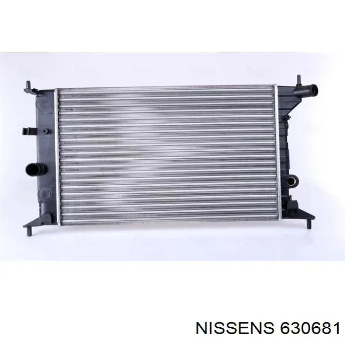 630681 Nissens radiador refrigeración del motor