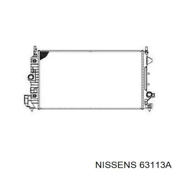 63113A Nissens radiador refrigeración del motor