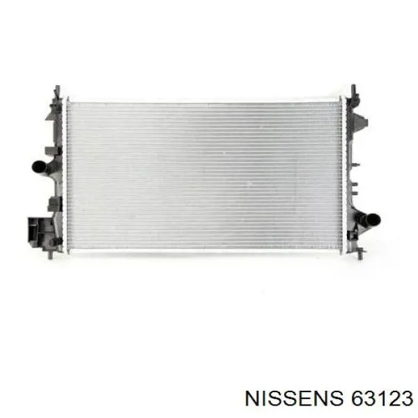 63123 Nissens radiador refrigeración del motor