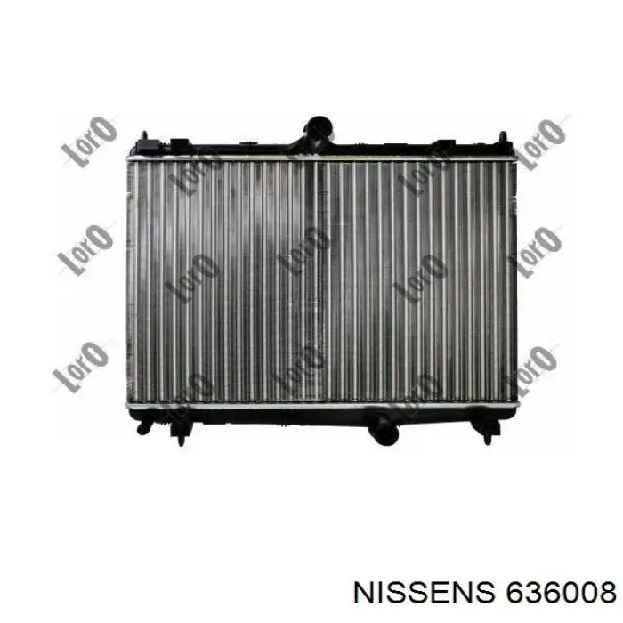 636008 Nissens radiador refrigeración del motor