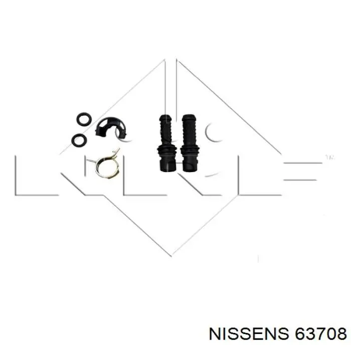 63708 Nissens radiador refrigeración del motor