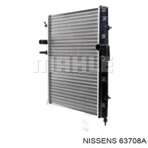 63708A Nissens radiador refrigeración del motor