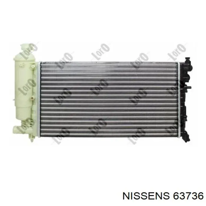 63736 Nissens radiador refrigeración del motor