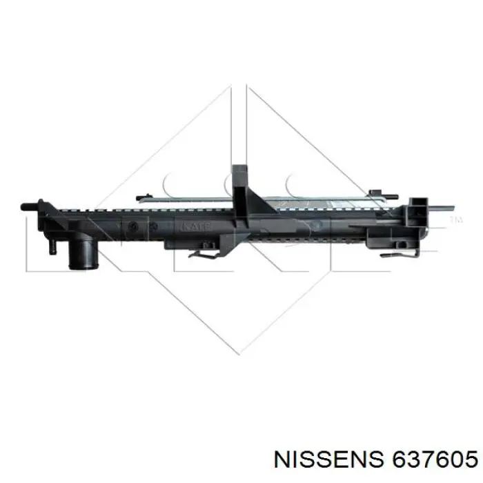 637605 Nissens radiador refrigeración del motor