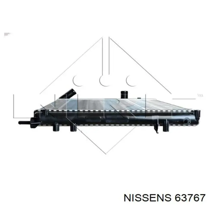 63767 Nissens radiador refrigeración del motor