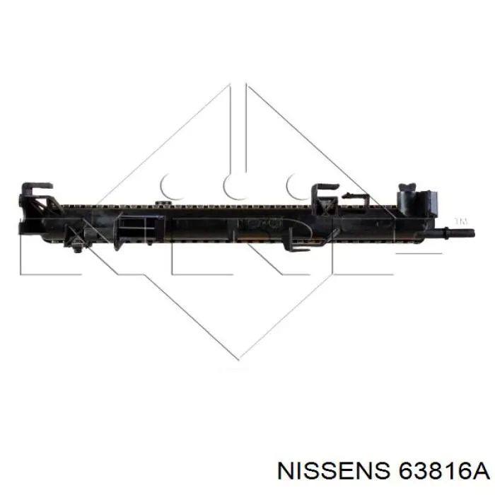 63816A Nissens radiador refrigeración del motor