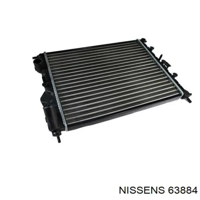 63884 Nissens radiador refrigeración del motor