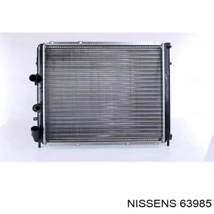 63985 Nissens radiador refrigeración del motor