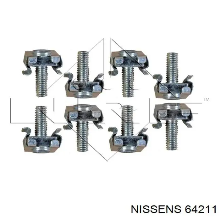 64211 Nissens radiador refrigeración del motor