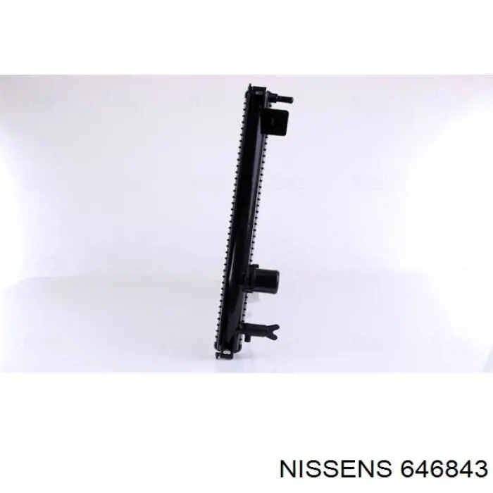 646843 Nissens radiador refrigeración del motor