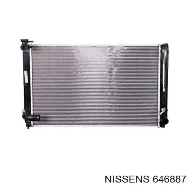 646887 Nissens radiador refrigeración del motor