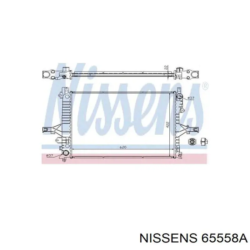 65558A Nissens radiador refrigeración del motor