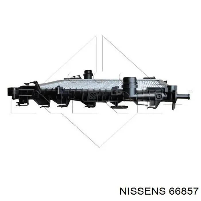 66857 Nissens radiador refrigeración del motor