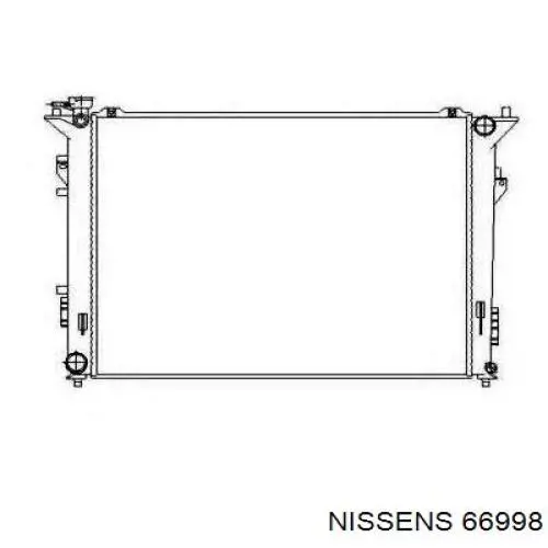 66998 Nissens radiador refrigeración del motor