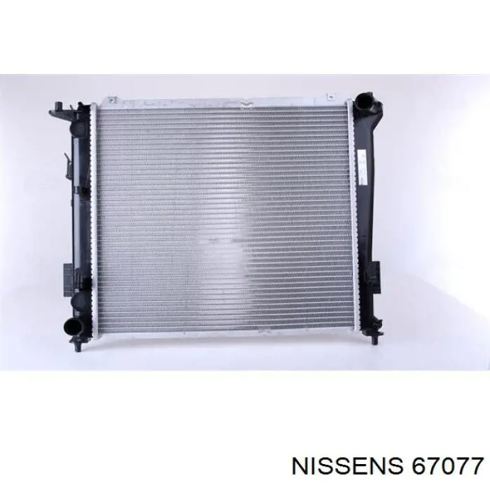 67077 Nissens radiador refrigeración del motor