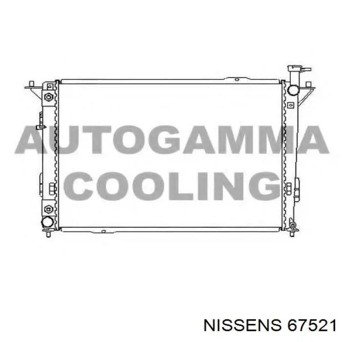 67521 Nissens radiador refrigeración del motor