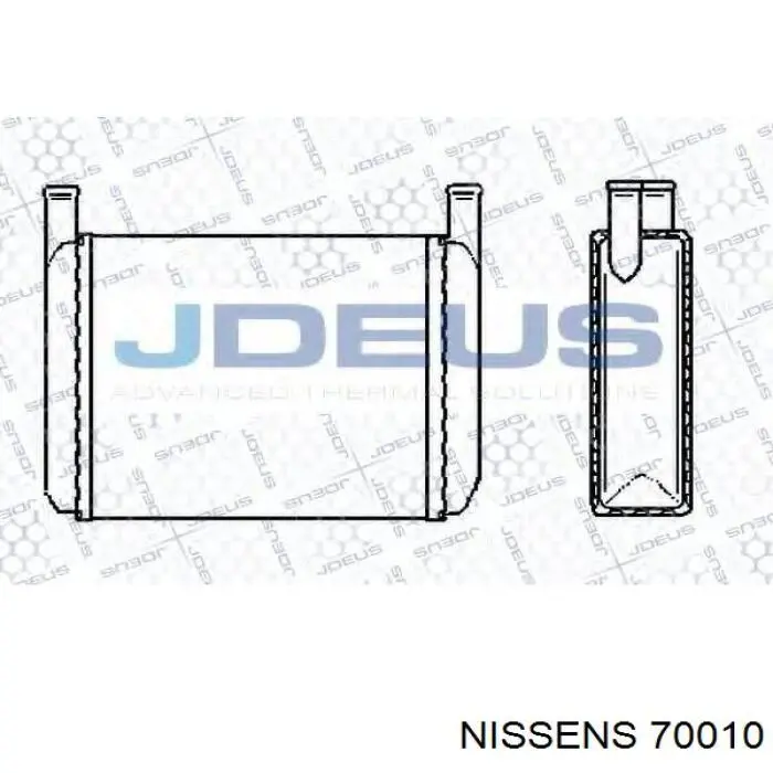 70010 Nissens radiador de calefacción