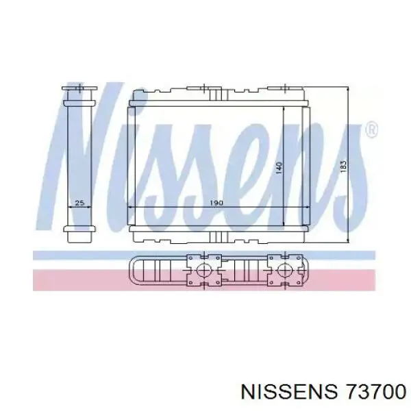  Radiador de calefacción para Nissan Almera 1 