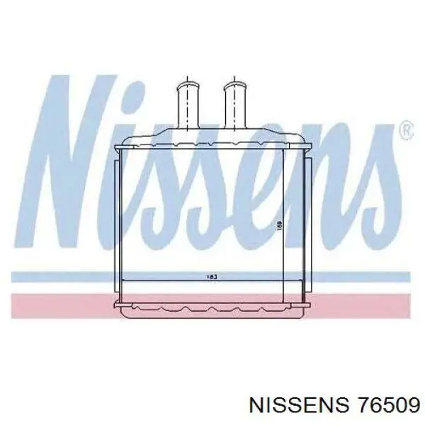 76509 Nissens radiador de calefacción