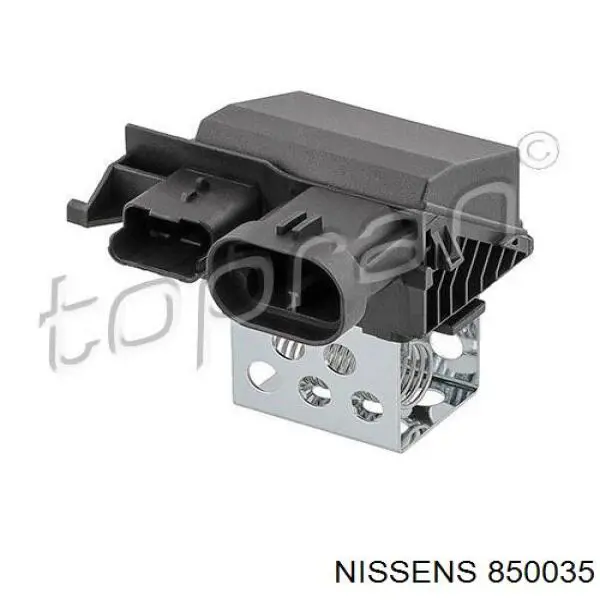 850035 Nissens ventilador (rodete +motor refrigeración del motor con electromotor completo)