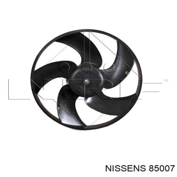 85007 Nissens ventilador (rodete +motor refrigeración del motor con electromotor completo)