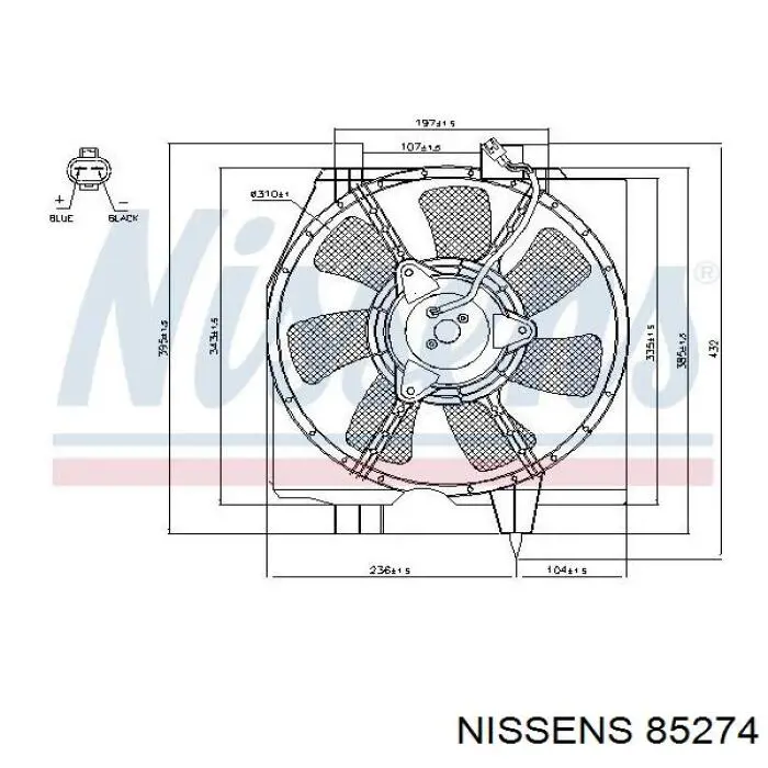  Difusor de radiador, ventilador de refrigeración, condensador del aire acondicionado, completo con motor y rodete para Mazda Premacy CP