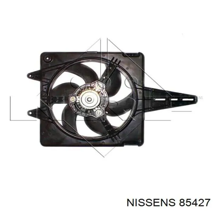 85427 Nissens difusor de radiador, ventilador de refrigeración, condensador del aire acondicionado, completo con motor y rodete