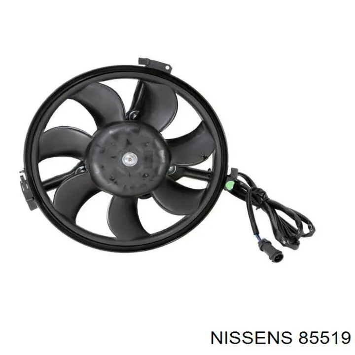 85519 Nissens ventilador (rodete +motor refrigeración del motor con electromotor completo)