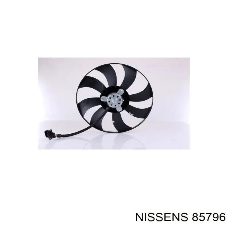 85796 Nissens ventilador (rodete +motor refrigeración del motor con electromotor completo)