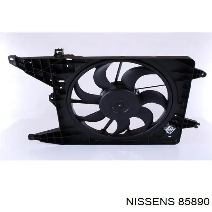 85890 Nissens ventilador (rodete +motor refrigeración del motor con electromotor completo)