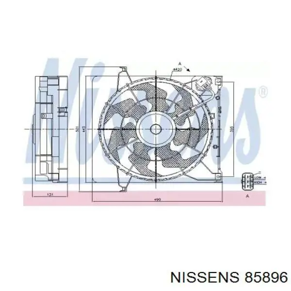  Difusor de radiador, ventilador de refrigeración, condensador del aire acondicionado, completo con motor y rodete para KIA Ceed ED