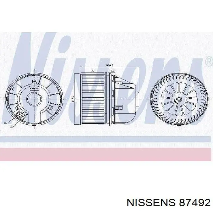 1253205 Ford motor eléctrico, ventilador habitáculo