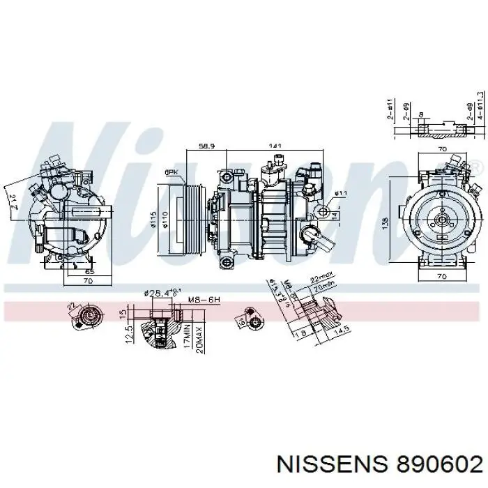  Compresor de aire acondicionado para Audi A6 4G2