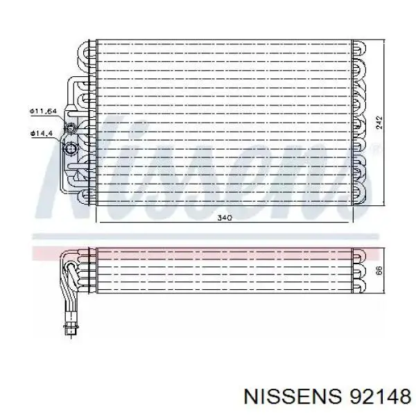  Evaporador, aire acondicionado para Mercedes V 638