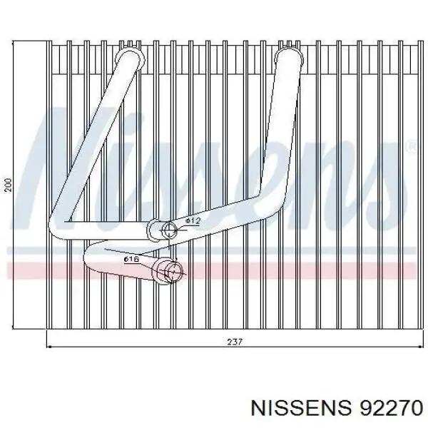  Evaporador, aire acondicionado para Renault Megane JA0